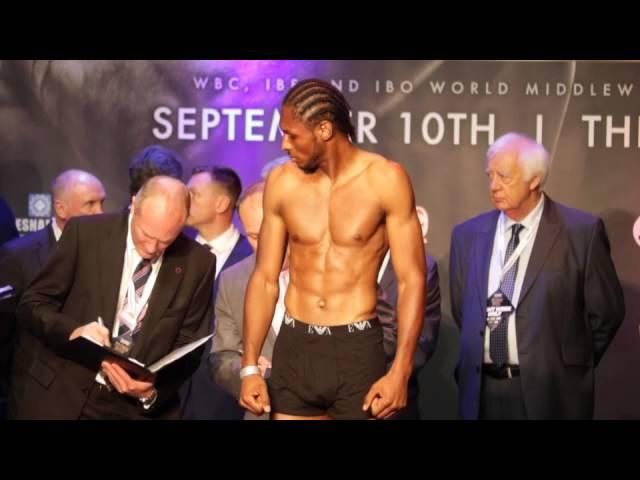 CRAIG 'SPIDER' RICHARDS v DALTON MILLER - OFFICIAL WEIGH IN & HEAD TO HEAD / GOLOVKIN v BROOK