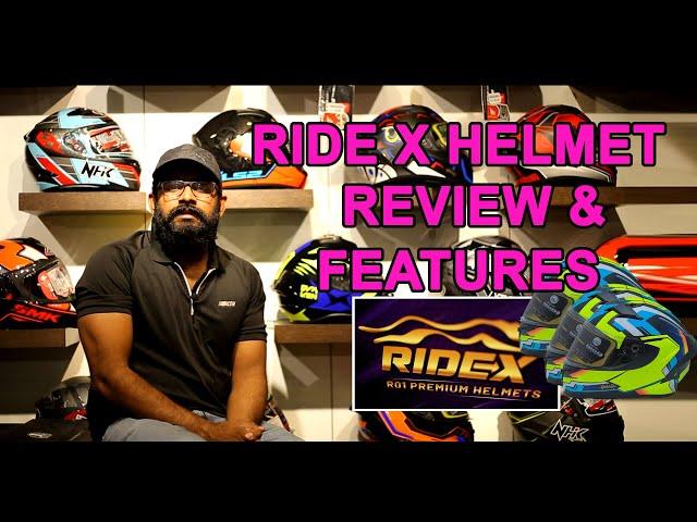 RIDE X HELMETS REVIEW AND ITS FEATURES/ MOTO HAWK