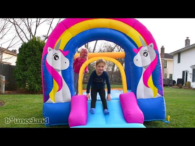 Bounceland Rainbow Unicorn Bounce House