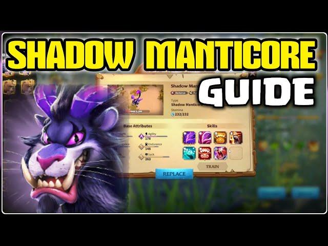 call of dragons - Shadow manticore builds & guide | Best physical pet??