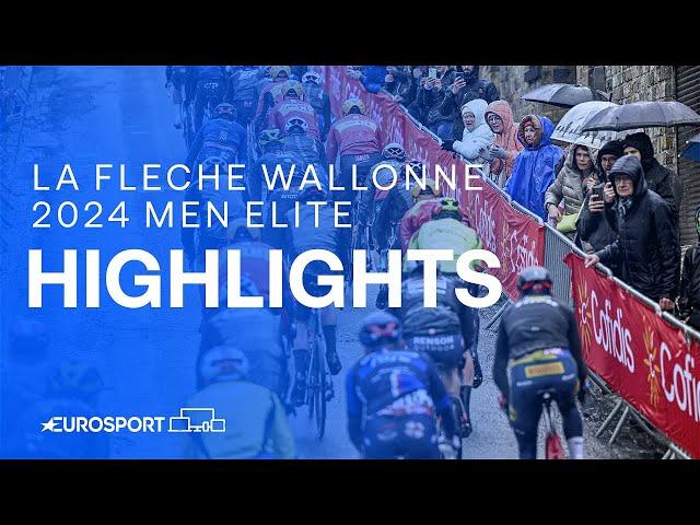 RIVALS CAUGHT COLD  | 2024 La Flèche Wallonne Men Elite Race Highlights | Eurosport Cycling