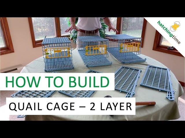 Quail Cage - 2 Layer (Assembly Instructions - Hatching Time) Cimuka