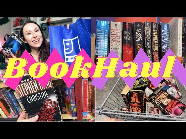 Goodwill Horror Book Haul | Killer Monkeys, Stephen King, Dean Koontz, and more!