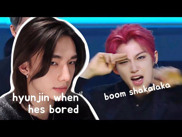 hyunjin when he’s bored / felix boom shakalaka