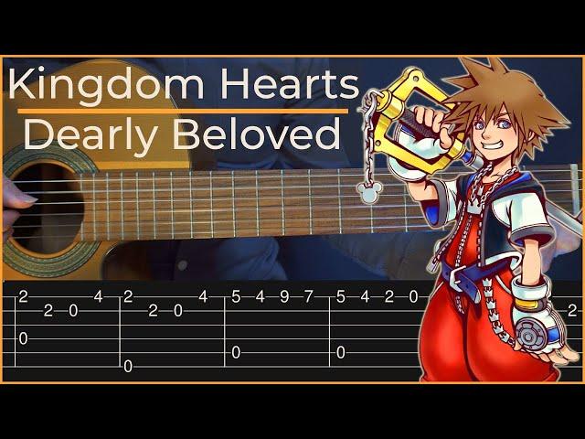 Kingdom Hearts - Dearly Beloved (Simple Guitar Tab)