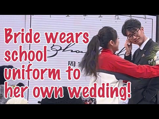 Groom Prepares Wedding Dress, but Bride Shows Up in School Uniform?