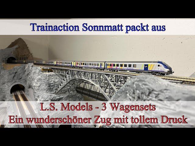 L.S. Models liefert einen super Zug ab - Corail Wagen in der wunderschönen "Alsace" Lackierung