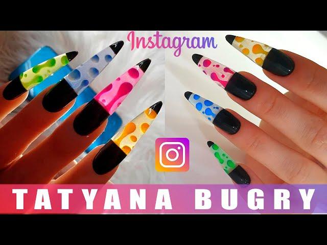 Lava Lamp Nails! | Recreating Instagram Manicure | Russian, Efile Manicure