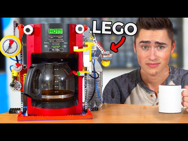 I Built a LEGO Robot that makes Coffee at 7:05 am...