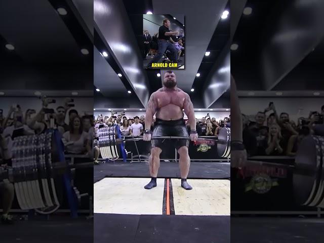 Eddie Hall Lifts 1018.5lbs Arnold Schwarzenegger Reacts! #arnoldschwarzenegger
