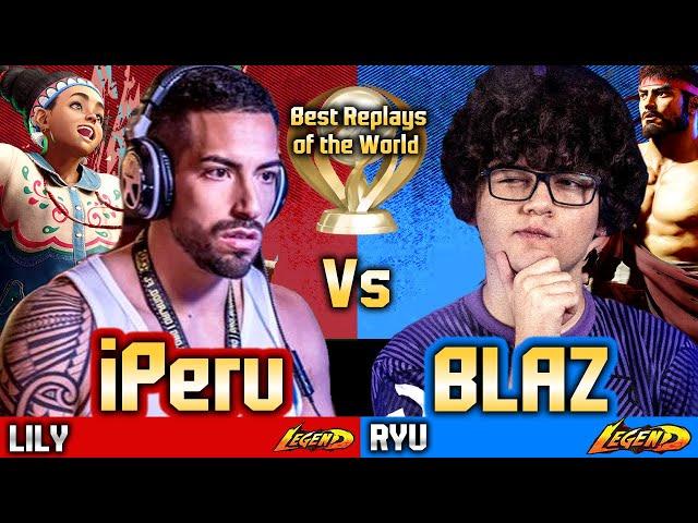  SF6 (BLAZ vs iPeru + Kilzyou )Ryu vs Lily ▰ Street Fighter 6 High Level