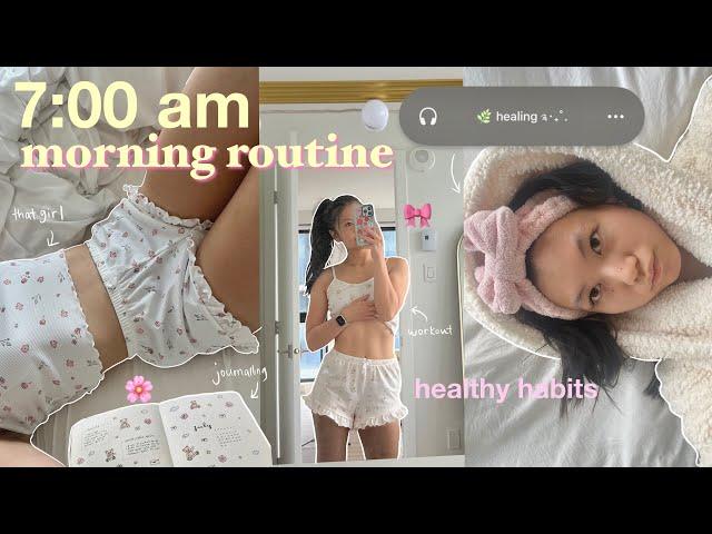 how to *really* be a morning person (from a lazy girl)  7am morning routine vlog