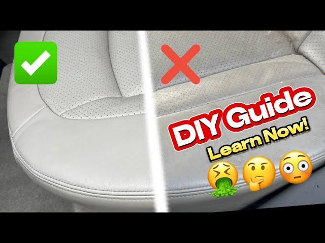 How to Clean Leather Car Seats(The RIGHT Way!)