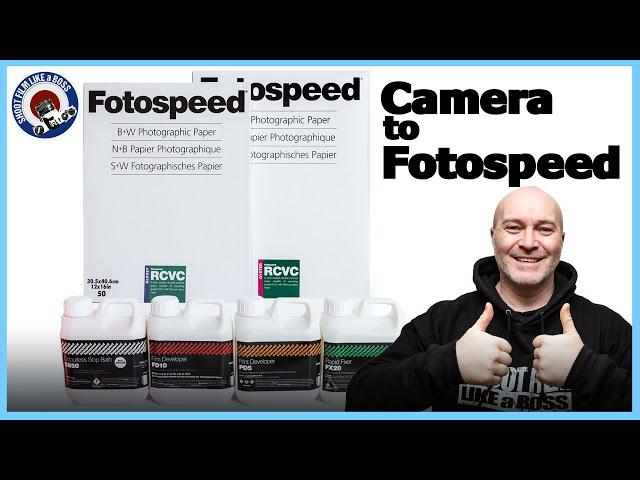 Fotospeed Papers and Chemicals for film Photography. And a roll of Foma 100