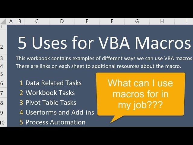 5 Ways to Use VBA Macros for Excel in Your Job