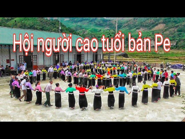 Vòng xòe hội người cao tuổi bản Pe tổng kết năm 2024, nhạc dân ca Mường