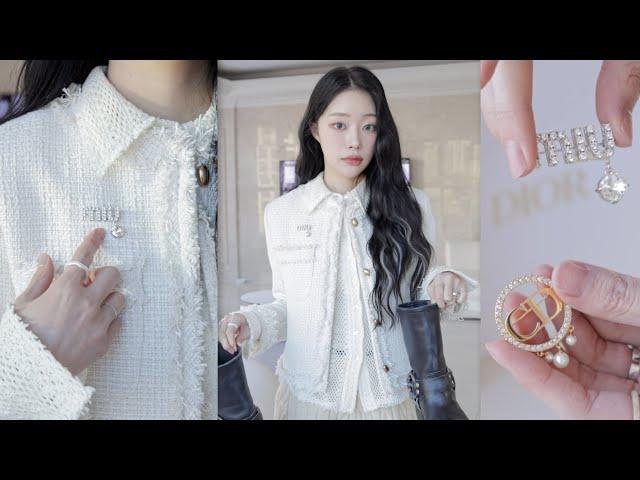 Making a luxury jacket with a 100,000 W tweed jacket and a brooch that I wear every dayㅣMINCARONG