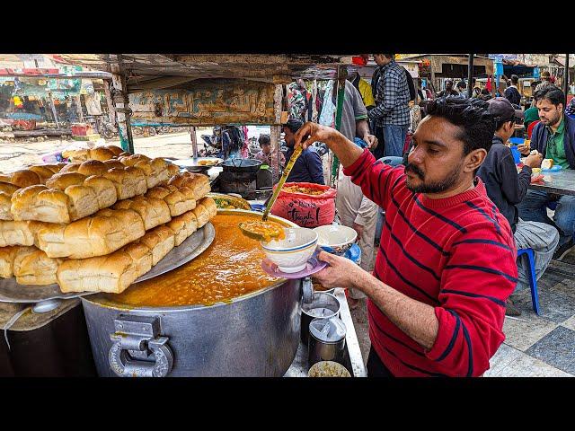 Gujrati Kathiyawari Chole | 500kg a Day Indian Style Kathiyawari Channy | Street Food Pakistan!