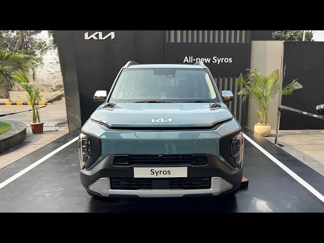 2025 Kia Syros unveiled 10 लाख में Kia EV9 वाले looks 