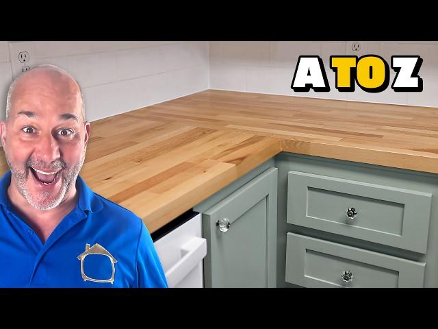 How to Cut & Install Butcher Block Countertops From A to Z