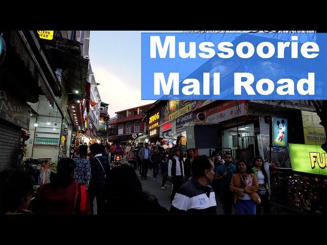 Mussoorie Mall Road: A Nighttime Culinary Adventure 4K | Mussoorie Mall Road in evening