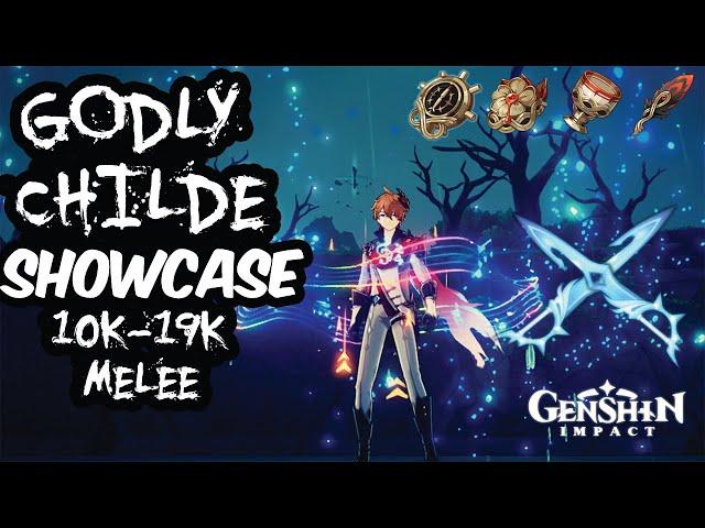 Childe Deleting Bosses And Speedruns Domains Showcase | Genshin Impact