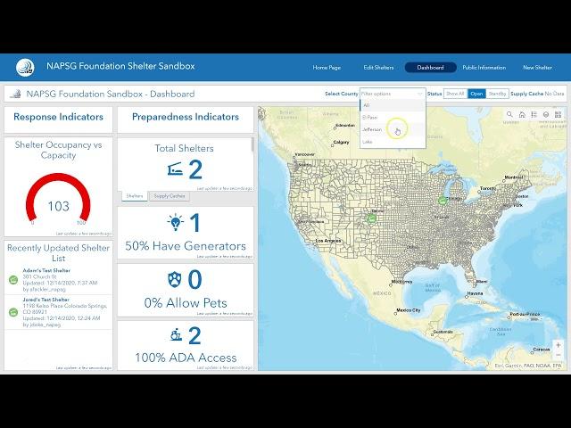 NAPSG Foundation Shelter Sandbox Overview