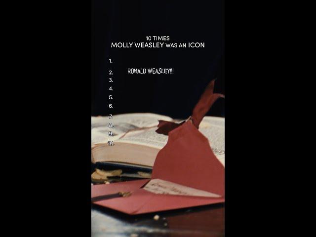 10 iconic Molly Weasley moments #HarryPotter #MollyWeasley