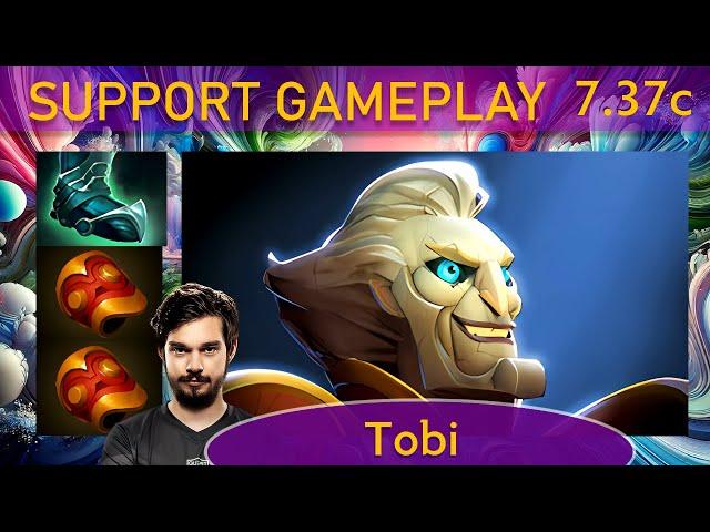  7.37c Tobi Ringmaster |K+A-D - 19 KP - 79%| Support Gameplay - Dota 2 Top MMR