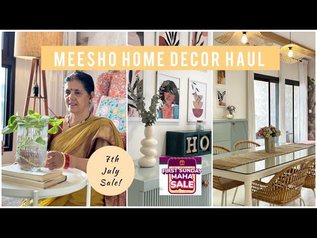 Starts@Rs 43 Meesho Home Decor Haul | Affordable Finds In First Sunday Maha Sale | Rental Friendly