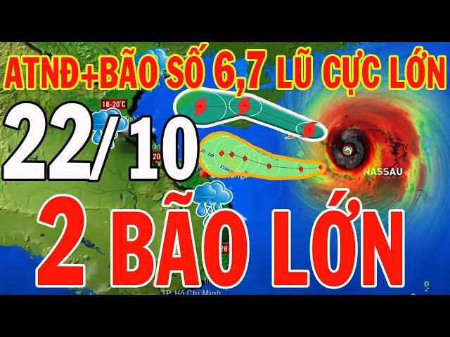 [Trực Tiếp] Dự báo thời tiết hôm nay và ngày mai 22/10/2024 | dự báo thời tiết 3 ngày tới