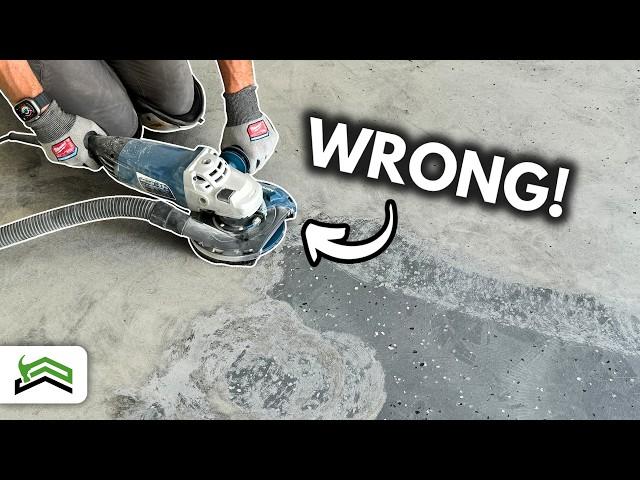 Garage Epoxy Floor Prep - DIY Concrete Grinding