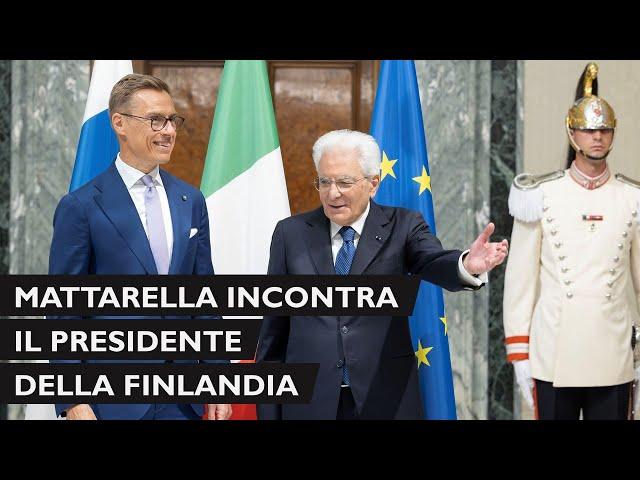 Mattarella incontra il Presidente della Repubblica di Finlandia