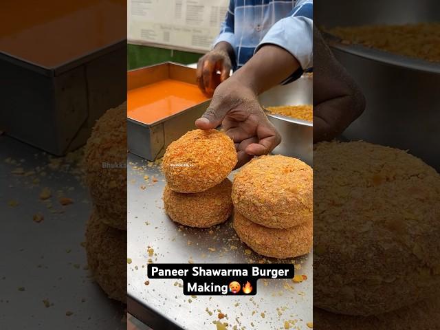 Paneer Shawarma Burger Making|| Indian Street Food