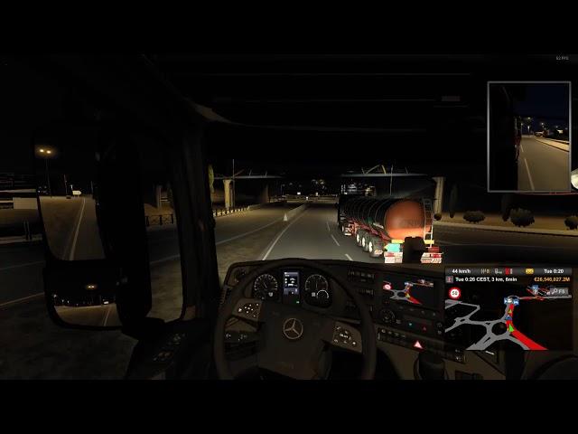 Sassari - Zaragoza with Mercedes Actros Chip Tuned 8000 Nm Torque