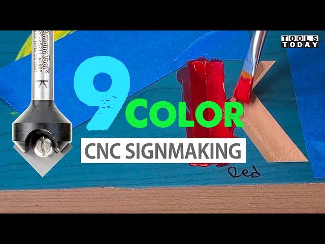 Making a 9 Color Sign | ToolsToday