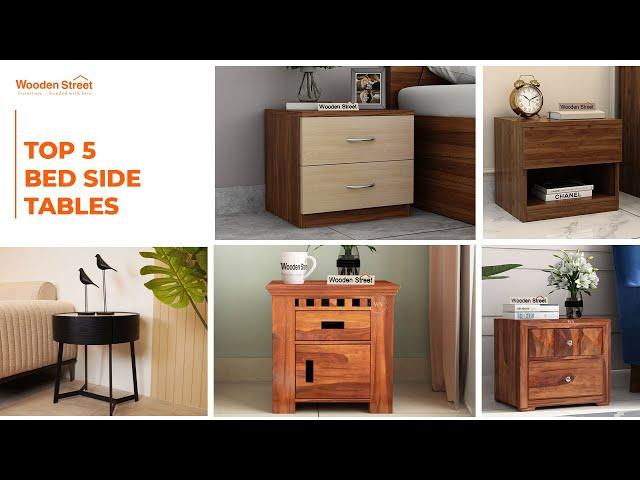 Top 5 Bedside Tables | Latest Bedside Table Design | Best Sidetable for Bedroom | WoodenStreet