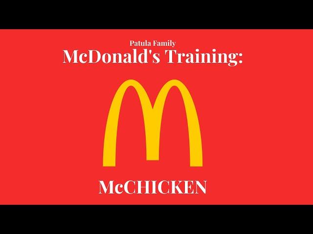 McDonald's Training | McChicken