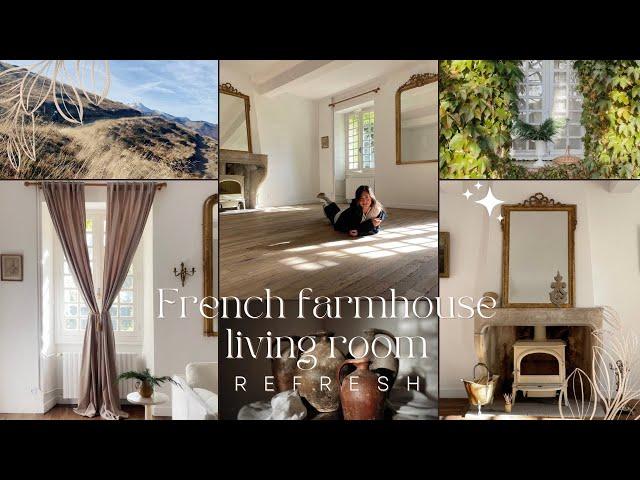 French farmhouse living room reveal | Skyvall to the top | Thank you message