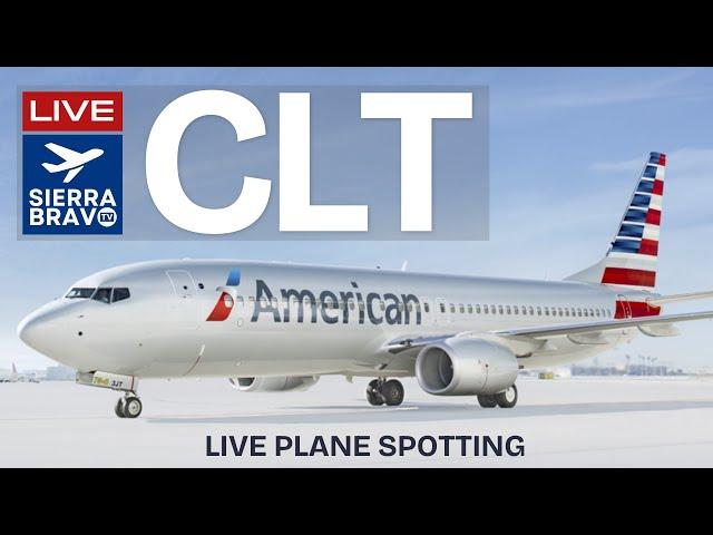  LIVE Plane Spotting Action at CLT Charlotte Douglas Intl Airport - World's 7th Busiest Airport