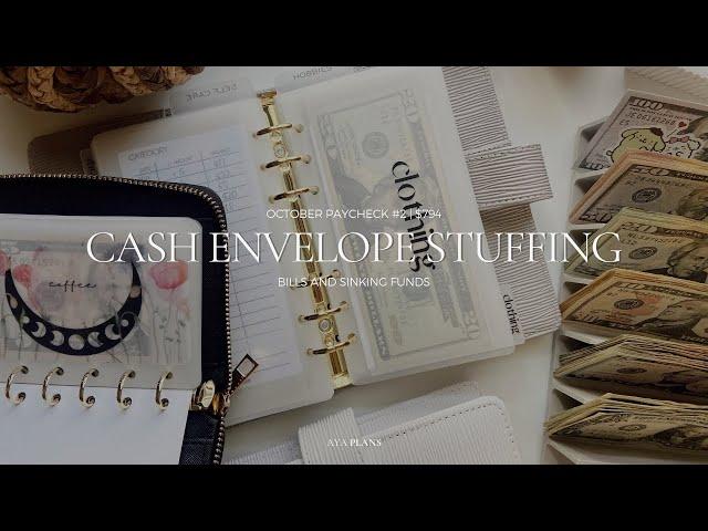 Cash Envelope Stuffing | $794 | October Paycheck #2