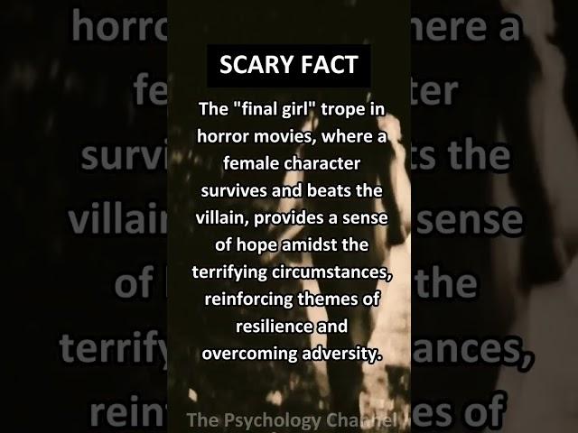 The Final Girl Trope in Horror Movies...#psychology #fact #scary