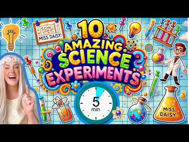 10 Mind-Blowing Science Experiments You Can Do in 5 Minutes! Easy & Fun for Kids!