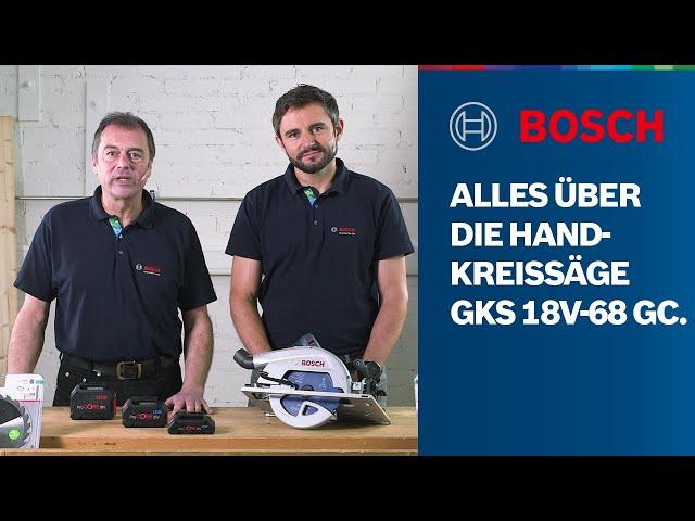 Alles über die Bosch Professional GKS 18V-68 GC BITURBO Brushless Handkreissäge