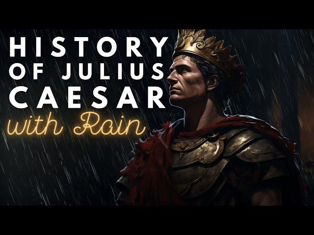 RAINY History of Julius Caesar | Historical Sleepy Story | Storytelling and Rain