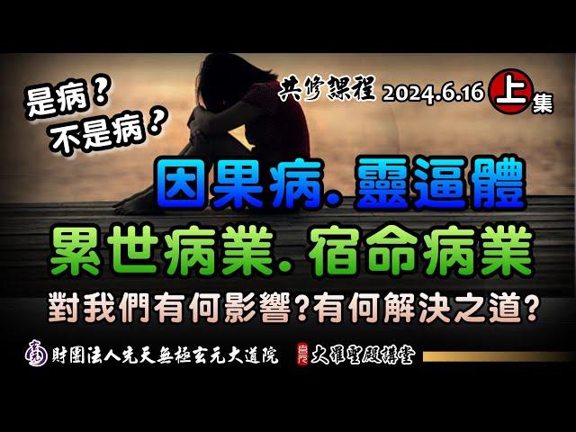 因果病、靈逼體、宿命或累世病業來了，功德資糧來扣抵!(2024/6/9 Part40上集)