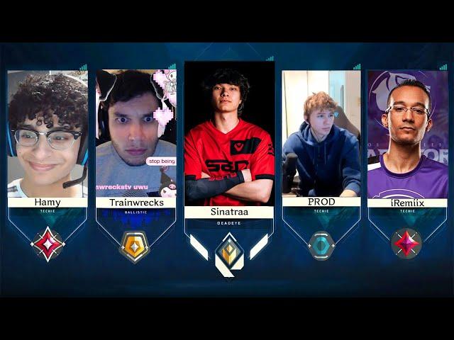 Sinatraa 5 Stacks in Valorant with Trackwrecks, PROD, iiRemix, and Hamy!