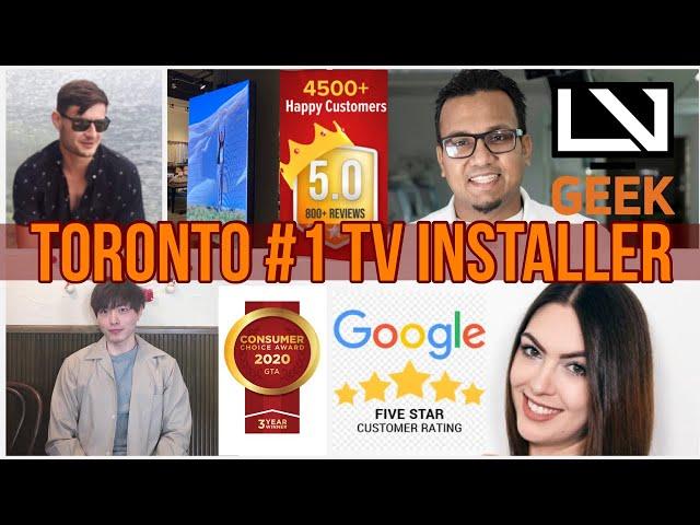 LeslievilleGeeks GTA TV Wall Mounting Team Reviews for 85" TV Mounting and 6ft Ceiling Mount