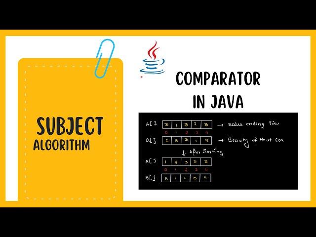 Java Comparator Tutorial: Sorting Arrays with Corresponding Values