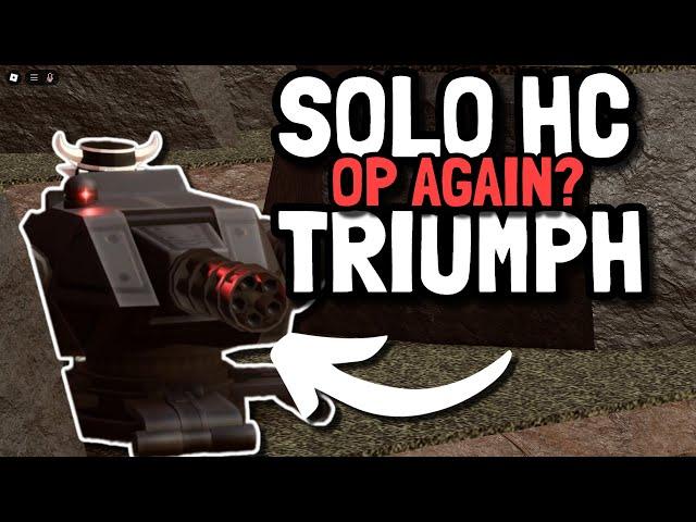 SOLO HARDCORE TRIUMPH WITH REBALANCED GATLING GUN | Roblox Tower Defense Simulator TDS